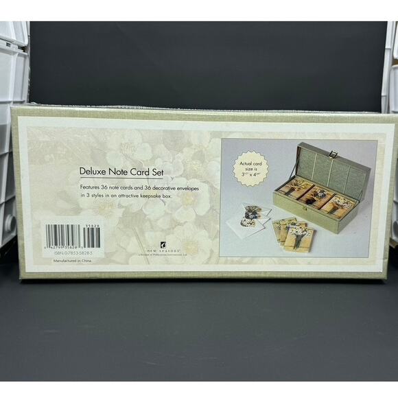 36 Deluxe Note Card Set,In Original Box Sealed, Floral, Boxed,Vintage - Picture 6 of 6